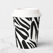 Zebrapatroon Papieren Bekers (Achterkant)