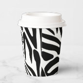 Zebrapatroon Papieren Bekers (Rechts)