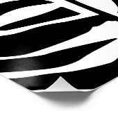 Zebrapatroon Perfect Poster (Hoek)