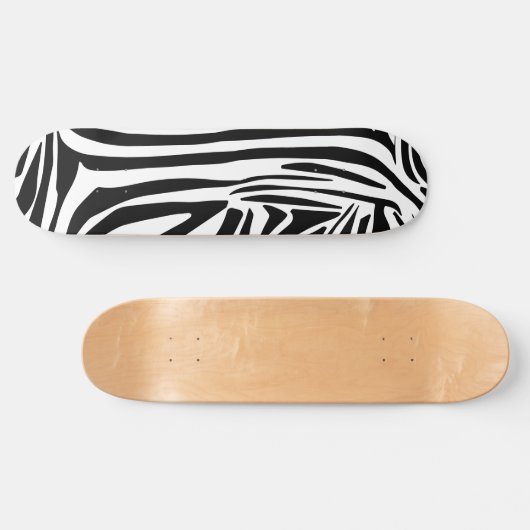 Zebrapatroon Persoonlijk Skateboard (Horizontaal)