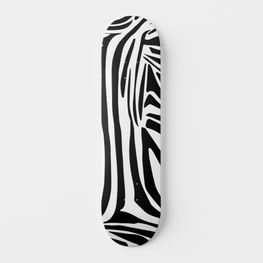Zebrapatroon Persoonlijk Skateboard (Voorkant)