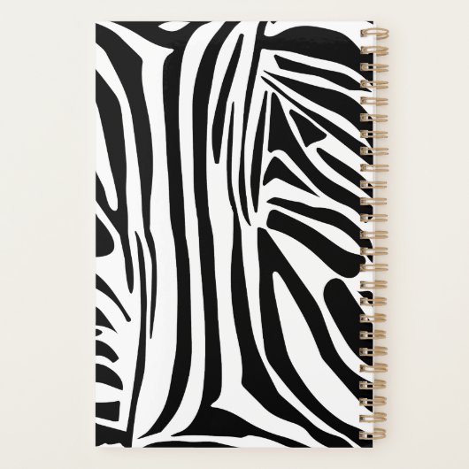 Zebrapatroon Planner (Achterkant)