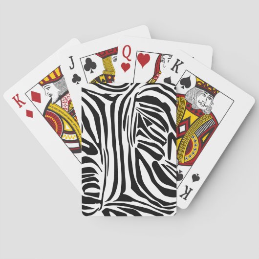 Zebrapatroon Pokerkaarten (Achterkant)
