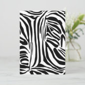 Zebrapatroon Programmakaart (Staand voorkant)