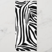 Zebrapatroon Programmakaart (Voorkant)