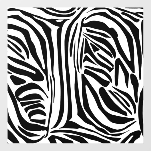Zebrapatroon Raamsticker (Vel)