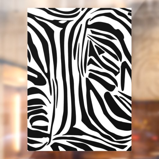 Zebrapatroon Raamsticker (Vel 2)