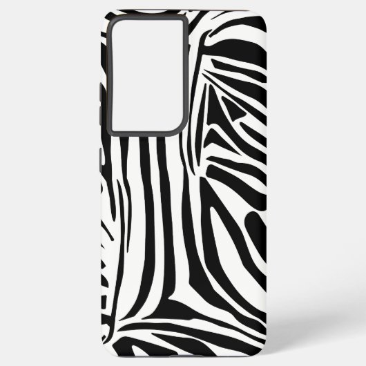 Zebrapatroon Samsung Galaxy Hoesje (Achterkant)