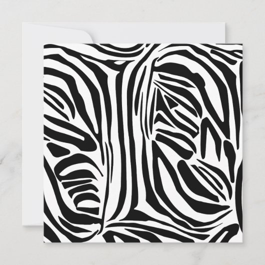 Zebrapatroon Save The Date (Voorkant)