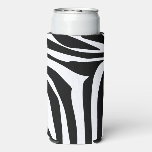 Zebrapatroon Seltzer Blikjeskoeler (Seltzer Achterkant)