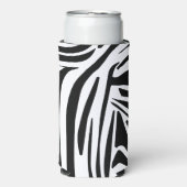 Zebrapatroon Seltzer Blikjeskoeler (Seltzer Voorkant)