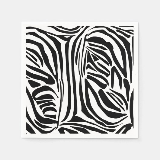 Zebrapatroon Servet (Voorkant)