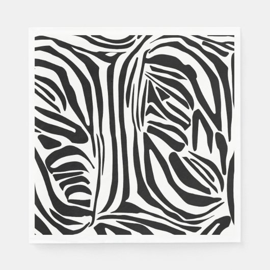 Zebrapatroon Servet (Voorkant)