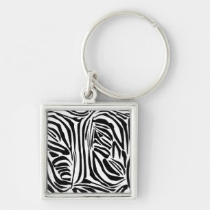 Zebrapatroon Sleutelhanger