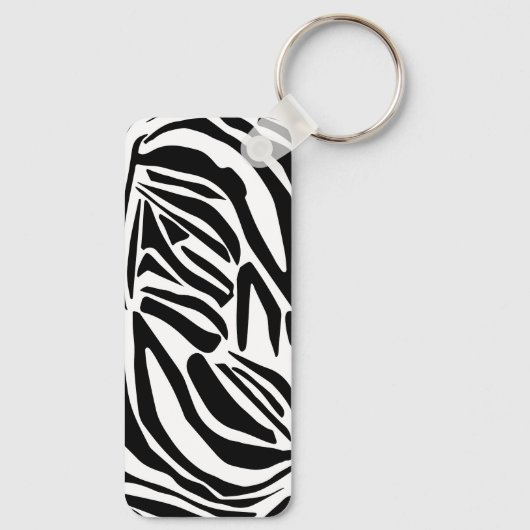 Zebrapatroon Sleutelhanger (Achterkant)