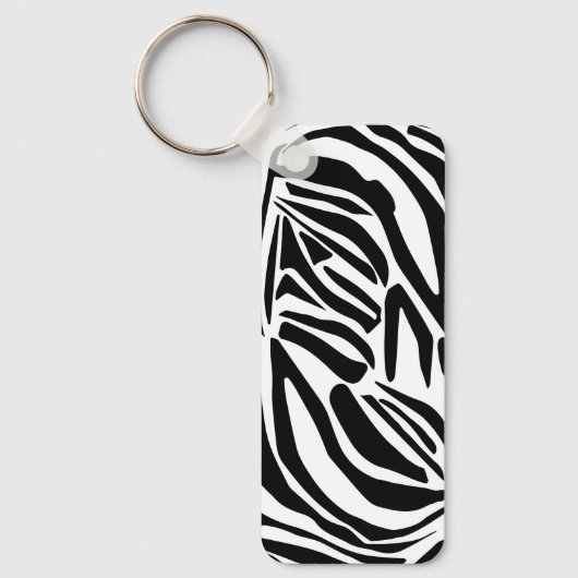 Zebrapatroon Sleutelhanger (Voorkant)