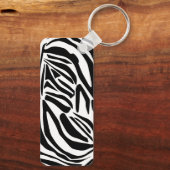 Zebrapatroon Sleutelhanger (Achterkant)
