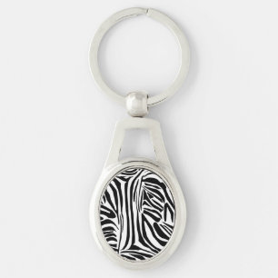 Zebrapatroon Sleutelhanger