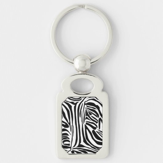 Zebrapatroon Sleutelhanger (Voorkant)