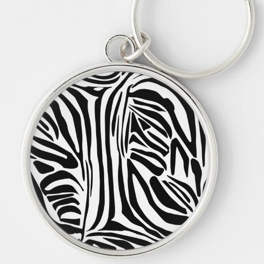 Zebrapatroon Sleutelhanger (Voorkant)