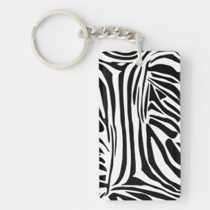 Zebrapatroon Sleutelhanger