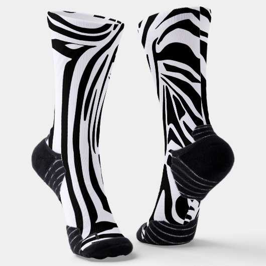 Zebrapatroon Sokken (Gebogen)