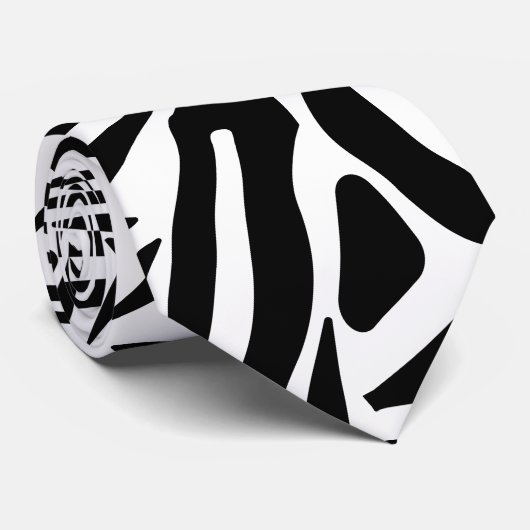 Zebrapatroon Stropdas (Opgerold)