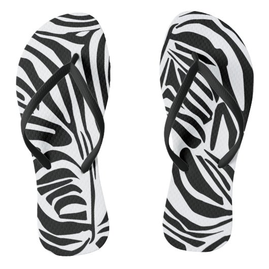 Zebrapatroon Teenslippers (Voetbed)