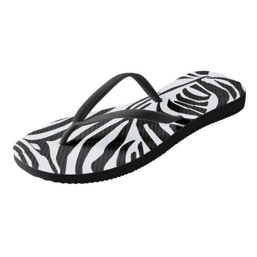 Zebrapatroon Teenslippers (Schuin)