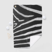 Zebrapatroon Upload je eigen foto aangepaste afbee Golfhanddoek (Insitu)