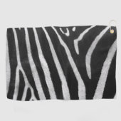 Zebrapatroon Upload je eigen foto aangepaste afbee Golfhanddoek (Horizontaal)