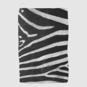 Zebrapatroon Upload je eigen foto aangepaste afbee Golfhanddoek (Voorkant)