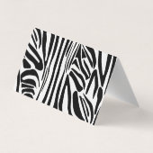 Zebrapatroon Visitekaartje (Achterkant)