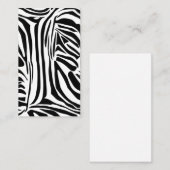 Zebrapatroon Visitekaartje (Voorkant / Achterkant)