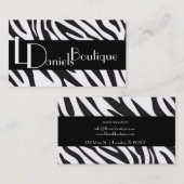 zebrapatroon visitekaartje (Voorkant / Achterkant)