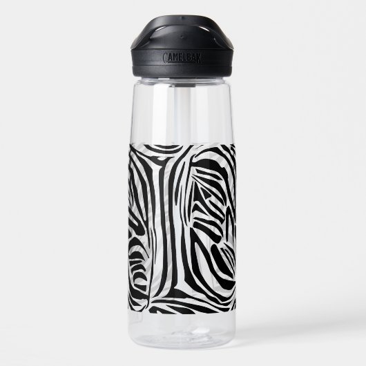 Zebrapatroon Waterfles (Achterkant)