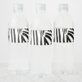 Zebrapatroon Waterfles Etiket (Flessen)