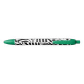 Zebrapatroon Zwarte Inkt Pen (Achterkant)