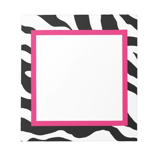 Zebrapattern Notitieblok (Voorkant)