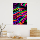 #ZebraPattern #WildlifeArt #AnimalPrint Poster (Keuken)