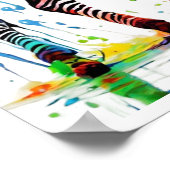 Zebraposter Poster (Hoek)