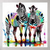 Zebraposter Poster (Voorkant)