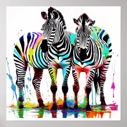 Zebraposter Poster (Voorkant)