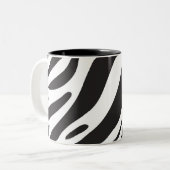 Zebraprijs Tweekleurige Koffiemok (Voorkant links)