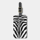Zebraprint Bagagelabel (Voorkant verticaal)