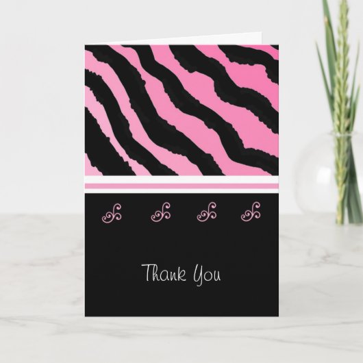 Zebraprint Bedankt (Voorkant)