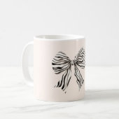 Zebraprint Boog Wees Wild Koffiemok (Voorkant links)