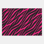 Zebraprint Cute Modern & Elegante Meisjesachtige R Inpakpapier Vel (Voorkant)