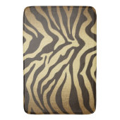 Zebraprint Dierenhuiden Huid Modern Glam Goud Badmat (Voorkant Verticaal)