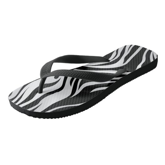 Zebraprint Dierenpatroon Teenslippers (Schuin)